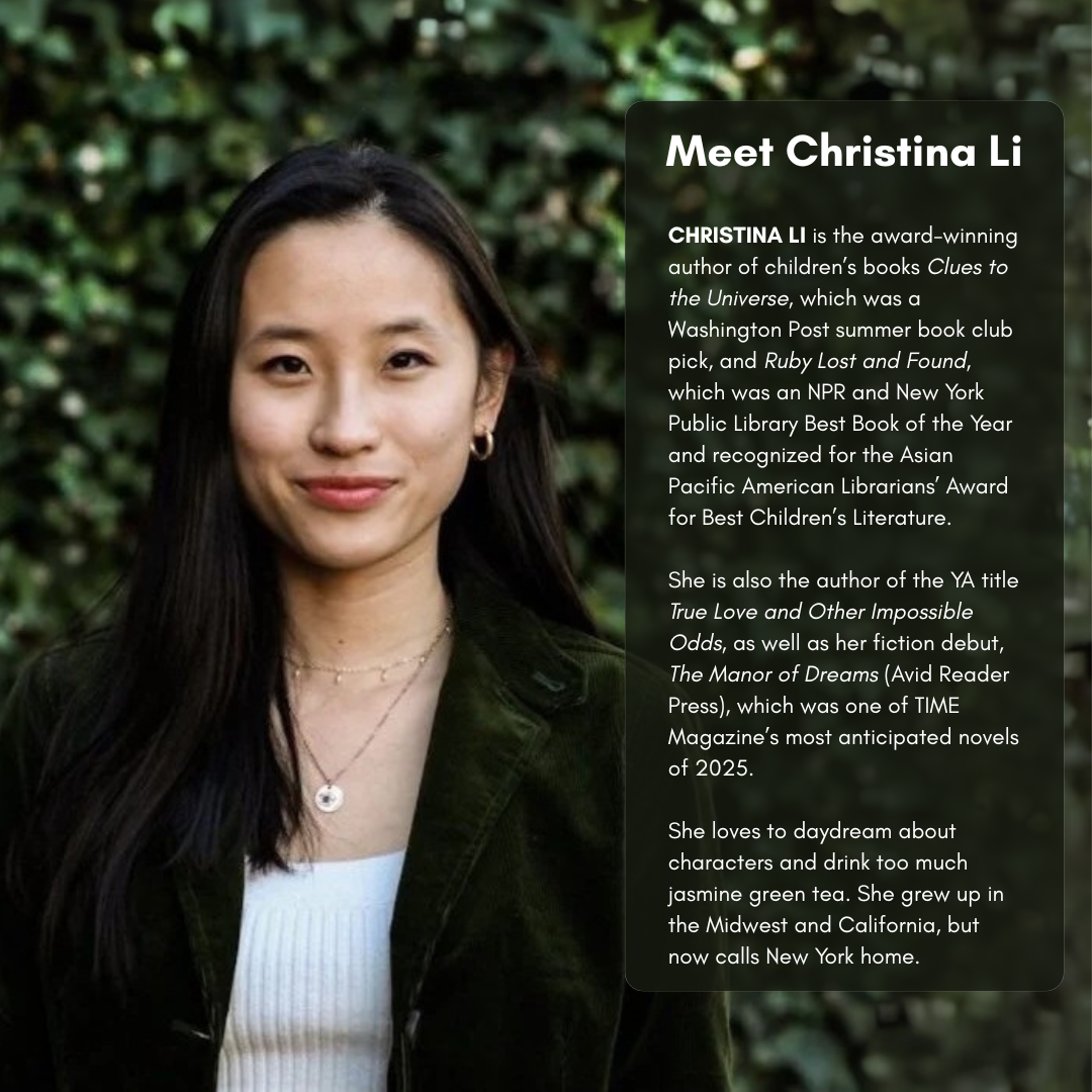 Social media graphic for author Chrisina Li, designed by Novel Notion Creative Social media graphic for author Chrisina Li, designed by Novel Notion Creative